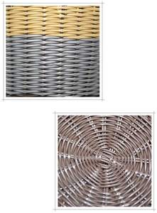 "Cotton Cotton Wicker" مستلزمات منزلية صندوق غسيل يدوية من الراتان البلاستيكي - Product Image 5