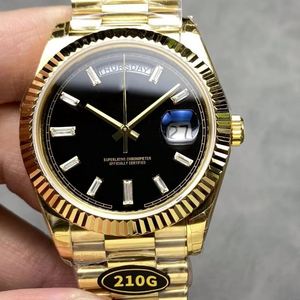 Reloj Mecánico Automático de Alta Calidad, Esfera de 40 mm, Acero 904L, Movimiento 2836, Reloj de Oro con Diamantes Moissanite - Product Image 1