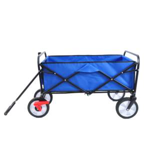 Chariot de jardin pliable Db Garden Storage Wagon bleu à 4 roues pour les courses, la plage et les activités de plein air - Product Image 6
