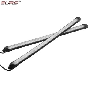 Feux de jour LED DRL ultra lumineux blanc/jaune avec fonction de clignotant séquentiel IP67 Bande LED DRL flexible - Product Image 1