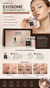 Wholesale Exosome Powder and Hyaluronic Acid Solution Set Hydrating Firming Facial Essence Skin Care Kit - Product Image 2