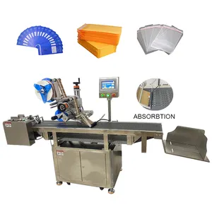 Automatic Vacuum Adsorption Food Pouches Labeling Machine with Feeder for Sachet/Doybag
