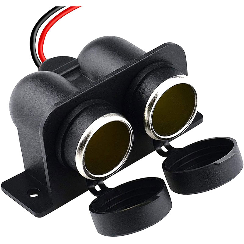 2 way car cigarette lighter socket splitter Podofo Dual QC3.0 USB Power Adapter Car Truck SUV There is a power indicator light on the male plug JSNKJLMN LED Car Cigarette Lighter
