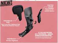 Fixation de snowboard noire Step-on style alpin avec sangle réglable pour entrée rapide, freestyle et tout-terrain
