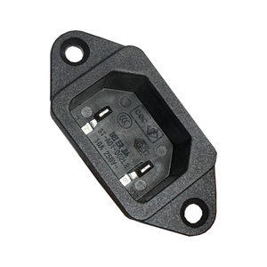 Nhà Máy Giá công nghiệp iec60320 C18 <span class=keywords><strong>AC</strong></span> nối nam cắm 2 pins điện đầu vào ổ cắm 15A 250V công nghiệp receptacle - Product Image 2