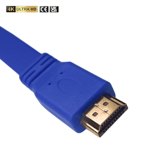 10M <span class=keywords><strong>HDMI</strong></span> piatto a buon mercato cavo 1.4 3D 1080P 4K da maschio a maschio giacca in PVC cavo HDTV 10M in blu - Product Image 2