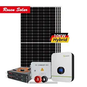 Solar Panel Solar Solar Panel System Kit 5kw 10kw 15kw 20kw Hybrid System With Rechargeable Battery