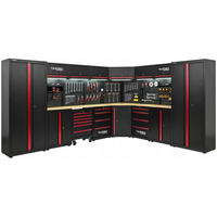 Banc de travail modulaire en acier laminé à froid avec tiroir amovible, armoire de rangement pour outils, système de stockage industriel personnalisé OEM pour garage