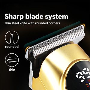 Cortadora de Pelo Eléctrica Profesional de Marca Personalizada, Recortadora de Pelo Recargable para Hombre, Máquina de Corte de Pelo con Pantalla LCD para Barbería - Product Image 5