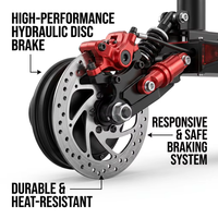 XFY Trottinette Électrique Pliante Fiable Directement de l'Usine CE ANSI 1000W avec Siège et Clignotants