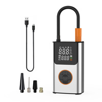 Portable Mini Wireless Rechargeable Digital Electric Air Pump Tire Inflator Pumps, Emergency Tools for Car & Bike Tires