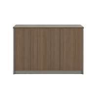 Meuble de rangement bas moderne, buffet en panneaux de particules de qualité E0, bordure en PVC écologique, adhésif thermofusible importé, 3 portes à battants en bois