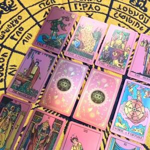 Klasik Bronzlaştırıcı Kenarlı Aziz Melek Gözü Waite Altın Varaklı <span class=keywords><strong>Tarot</strong></span> Su Geçirmez Masa Oyunu Kartı İngilizce Talimatlı - Product Image 3