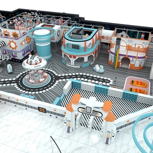 Sân chơi trong nhà thương mại trung bình cho trẻ em không gian chủ đề lâu đài bóng hố ống trượt phiêu lưu công viên leo núi làm bằng vật liệu xốp - Product Image 6