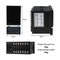 Contrôleur de température numérique intelligent PID en plastique BT6-B 1220 48*96*83mm avec RS485, thermostat industriel personnalisable avec minuterie