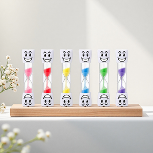 Dibujos animados para dientes reloj de arena temporizador de arena para niños baño cepillado educativo cumpleaños graduación regalo duradero ABS plástico - Product Image 5