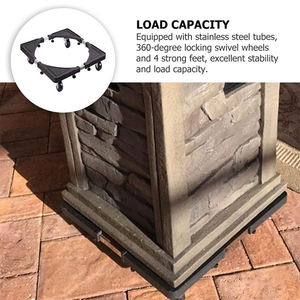 Nuovissimo Design di Alta Qualità: Piedini Antivibrazioni Fissi, Ruote <span class=keywords><strong>Mobili</strong></span> <span class=keywords><strong>Regolabili</strong></span> con 4 Freni per Frigorifero con Ruote - Product Image 4