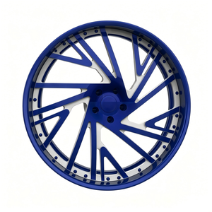 Cerchi in Lega di Alluminio Forgiato Cromato Personalizzati a 2 Pezzi 24/26/28/30" - Nuovo Stile 20mm ET 10-45mm per Chevy - Product Image 4