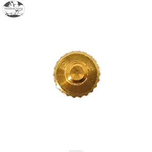 Máy Tiện Tự Động Không Tiêu Chuẩn <span class=keywords><strong>Brass</strong></span> Metric Phần Cứng Chuyển Các Bộ Phận Có Knurled 6Mm Đầu M3 Đồng Vít Stud - Product Image 3