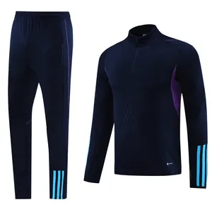 24-25 New Season Wholesale Soccer Football Tracksuit Custom Sports Plain Tracksuit Brand Club Logo Soccer Football Tracksuit