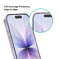 Protection d'écran ultra-transparente en verre trempé pour iPhone 15, 16, 17 Pro Max – Confidentialité garantie pour iPhone 17 – Offre Spéciale