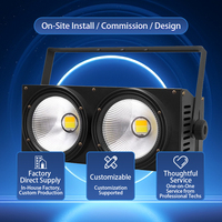B02 haute luminosité 200w LED 2 yeux Blinder Cob chaud blanc froid Par canettes lumières pour Live House mariage scène événement spectacle Concert