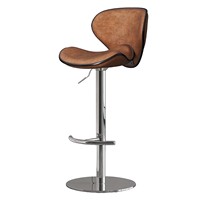 Tabouret de bar élévateur et pivotant minimaliste moderne avec dossier Tabouret haut tendance pour la maison et la réception