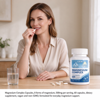 Capsules de Magnésium Complexe en Gros OEM, 60 Comprimés, 500mg, Compléments Alimentaires