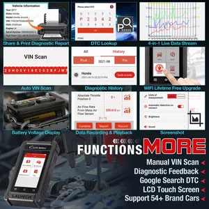 <strong>LAUNCH</strong> <strong>X431</strong> CRB5001 OBD2 12V Car Battery Tester Auto Bi-directional Diagnostic Tools OIL BMS <strong>TPMS</strong> 6 Reset Free Update Pk BST360 - Product Image 4