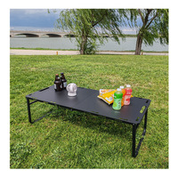 Table pliante d'extérieur, table tactique hydraulique semi-automatique, portable pour les voyages en voiture, équipement de camping, table de pique-nique