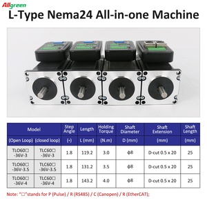 Motor paso a paso integrado Nema24 de 2 fases, 36V 4A 3/3.5/4N.m, con controlador de bucle abierto para hogar inteligente - Product Image 6
