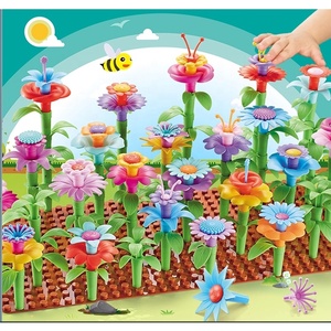 <strong>Kids</strong> Educational Create Flower Garden Colorful Building Blocks <strong>Set</strong> STEM DIY Assemble Stacking <strong>Gardening</strong> Flower Construction Toy - Product Image 2