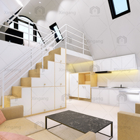 Casa Prefabricada Moderna de Dos Pisos, Tipo Cápsula Espacial de Acero, Ecológica, Impermeable, Hoteles Comerciales Modulares, Resistente al Fuego, Marca XINGANG
