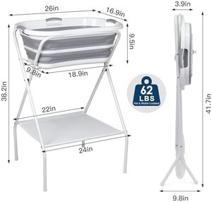 Portable 2-en-1 <span class=keywords><strong>pliable</strong></span> en plastique écologique carré <span class=keywords><strong>douche</strong></span> <span class=keywords><strong>baignoire</strong></span> élevée bain toilettage Station couvercle chiens intérieur extérieur - Product Image 5
