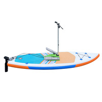 Planche de SUP gonflable Yak Outdoors à pédales pour débutants - Surf en mer et utilisation aquatique en PVC