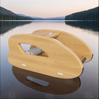 Yacht gonflable de bateau flottant portatif de haute qualité de conception en bois moderne de luxe