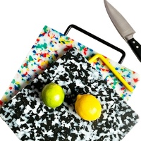 Planche à découper en PE/HDPE de qualité alimentaire, colorée - Tapis de précision antidérapant pour cuisine, tissu et papier avec options personnalisées