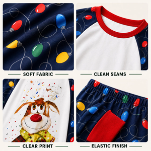 Conjunto de Pijamas Navideños Familiares a Juego, de Algodón, Marca Privada, Ropa de Dormir para Mamá, Papá <span class=keywords><strong>y</strong></span> Bebé, Pijamas a Juego para Mamá e Hijo/a - Product Image 3