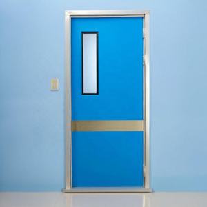 Portes <span class=keywords><strong>de</strong></span> chambre <span class=keywords><strong>de</strong></span> patient d'hôpital en acier manuel moderne, portes <span class=keywords><strong>de</strong></span> salle blanche hermétiques en aluminium, portes battantes pour clinique médicale - Product Image 1