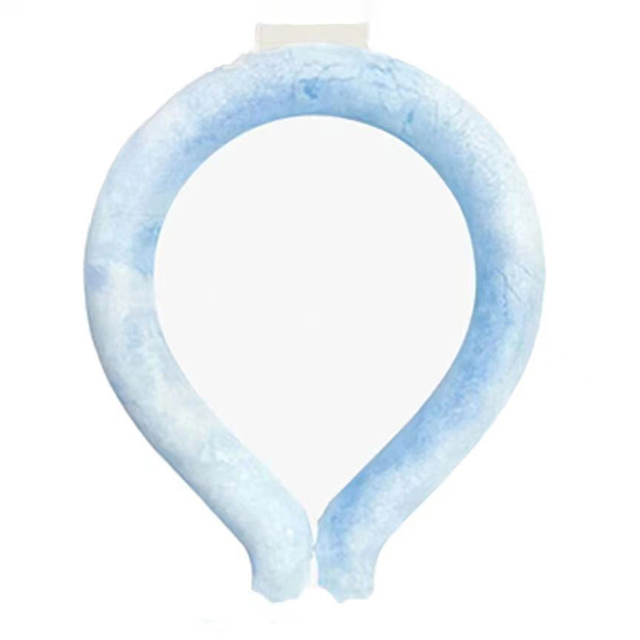 Portable Summer Cooling TPU+PCM Ice Neck Cooling Tube Cooling Neck Ring for Indoor Outdoor Fishing Hiking Sports Cycling