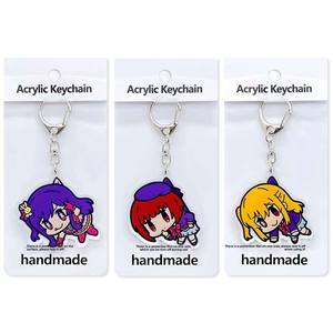 Llavero de Metal con Impresión UV Recomendado por <span class=keywords><strong>Hoshino</strong></span>, Lindo Colgante Rectangular de Acrílico con Cadena y Rubí para Niños - Ai Kanade - Product Image 3