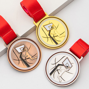Popular DEMO Baloncesto Deporte Medalla <span class=keywords><strong>Dunk</strong></span> Estilo Deportes Medalla de aleación de zinc Medallas de oro de alta calidad Premio del campeonato de baloncesto - Product Image 5