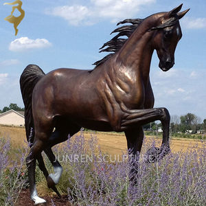 Jardín al aire libre tamaño real al por mayor bronce caballo árabe estatua escultura para la <span class=keywords><strong>venta</strong></span> - Product Image 4