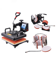 Presse à chaud combinée 8 en 1 machine d'impression par sublimation sur tshirt, mug, cap, plaques