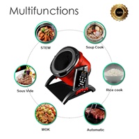 Poêle à tambour professionnelle, équipement de cuisine, cuiseur multifonction automatique, Robot, Machine à remuer intelligente
