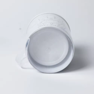 高品質のDIYペイント可能な子供用ウォーターカップBpa-紙が挿入されたプラスチック製の描画カップ付きの無料のカスタムロゴ描画カップ - Product Image 5