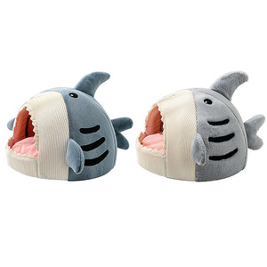 Online Celebrity Big Mouth Semi-Closed Cat/<strong>Dog</strong> Pet Nest Warm Plush Small <strong>Dog</strong> Nest Pad <strong>Bed</strong> Accessory for Winter Packaged in Box - Product Image 3