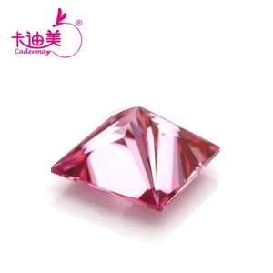 Cadermay Princess Cut Pink Moissanite Gemstone 0.5ct 4ct For Jewelry Making - Product Image 2