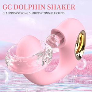 <strong>Adult</strong> Products Exchargeable Tongue Shaped <strong>Dolphin</strong> Licking Vibrator G Spot Sex <strong>Toys</strong> for Women - Product Image 2