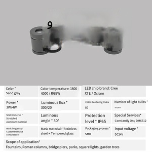 Lumière d'extérieur LED IP65 pour arbre, anneau lumineux à changement de couleur, lampe de décoration pour palmier, projecteur de paysage de Noël - Product Image 6